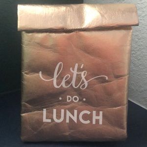 Metallic insulated lunch sac